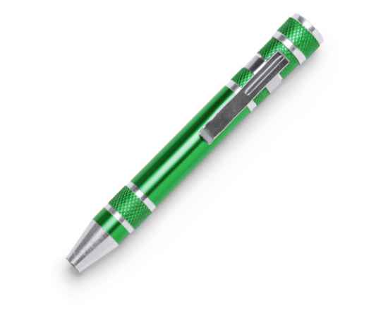 Алюминиевый мультитул BRICO в форме ручки, TO3991S1226, Цвет: зеленый,серебристый