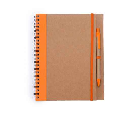Блокнот А5+ ALANI с шариковой ручкой, NB8073S131, Цвет: бежевый,оранжевый