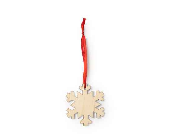 Деревянное новогоднее украшение JINGLE, снежинка, XM1305S1514