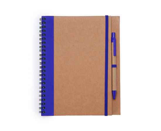 Блокнот А5+ ALANI с шариковой ручкой, NB8073S105, Цвет: бежевый,синий