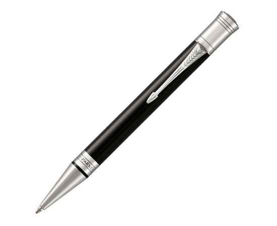 Ручка шариковая Duofold Classic International, 1931390, Цвет: черный,серебристый
