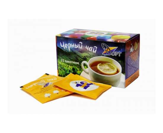 Пакетированный чай 2г в индивидуальной упаковке в подарочных коробках по 25 штук