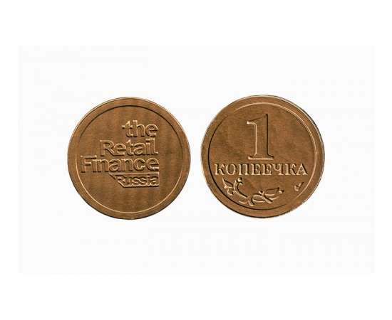 Шоколадные монеты с логотипом 6г, шоколад горький 72%