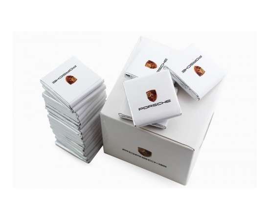 Шоколадный набор «Подарочный куб» 100г из 20 плиток шоколада с символикой заказчика, изображение 4