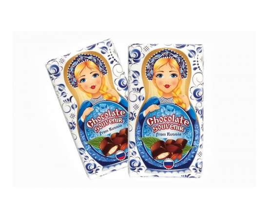 Матрешка - шоколад сувенирный молочный 27г