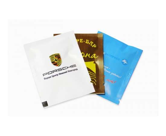 Влажные салфетки для рук в индивидуальной упаковке с логотипом заказчика, изображение 4