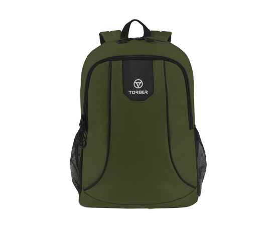 Рюкзак TORBER ROCKIT с отделением для ноутбука 15,6', зеленый, полиэстер 600D, 46 х 30 x 13 см