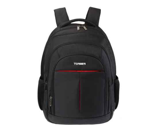 Рюкзак TORBER FORGRAD с отделением для ноутбука 15', чёрный, полиэстер, 46 х 32 x 13 см