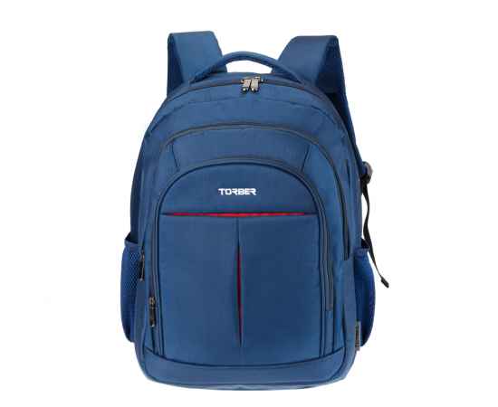 Рюкзак TORBER FORGRAD с отделением для ноутбука 15', синий, полиэстер, 46 х 32 x 13 см