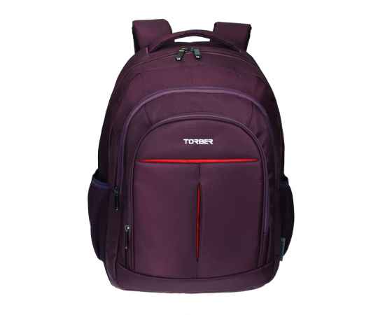 Рюкзак TORBER FORGRAD с отделением для ноутбука 15', пурпурный, полиэстер, 46 х 32 x 13 см