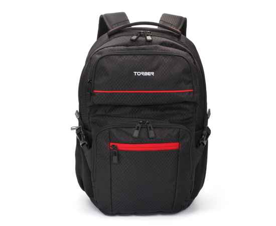 Рюкзак TORBER XPLOR с отделением для ноутбука 15', чёрный, полиэстер, 49 х 34,5 х 18,5 см