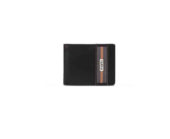 Бумажник Mano 'Don Leonardo', с RFID защитой, натуральная кожа в черном цвете, 10,5 х 2 х 8,5 см