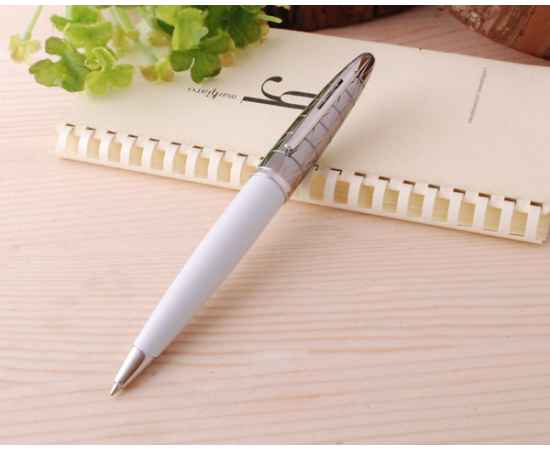 Шариковая ручка Waterman Carene, цвет: Contemporary white ST, стержень: Mblue, изображение 3