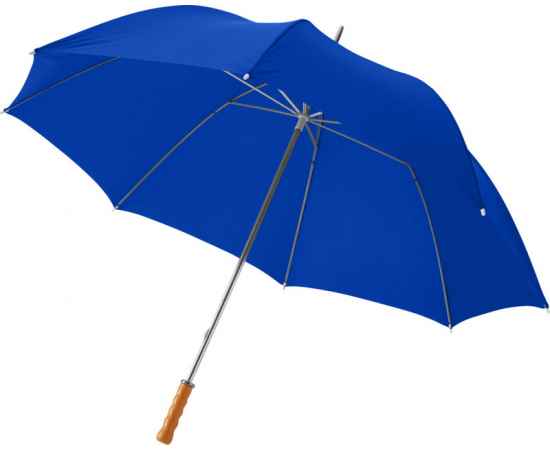 Зонтик-трость Karl 30' с деревянной ручкой, Синий