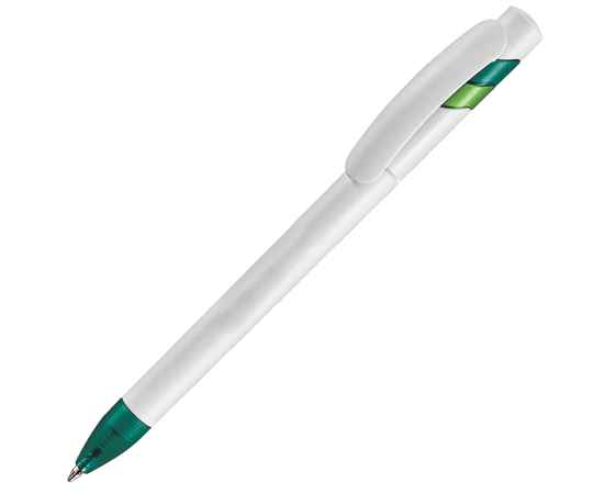 MANDI, ручка шариковая, зеленый/белый, пластик, Цвет: зеленый, белый
