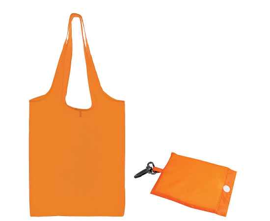 Сумка для покупок 'Shopping', оранжевый, 41х38х0,2 см (в сложенном виде 8,5х12х1см), Полиэс, шелкогр, Цвет: оранжевый