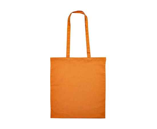 Сумка для покупок из хлопка 'Eco', оранжевый, 38х42 см, длина ручек 70 см.