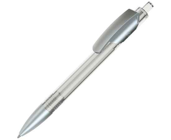TRIS LX SAT, ручка шариковая, прозрачный белый/серебристый, пластик, Цвет: прозрачный белый, серебристый