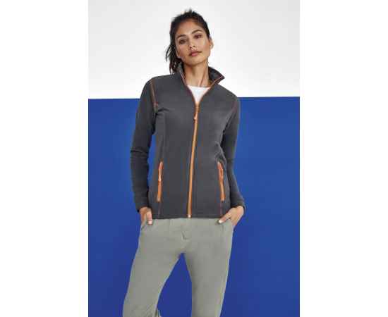 Куртка женская Nova Women 200, темно-серая с оранжевым, размер M, Цвет: серый, Размер: M, изображение 4