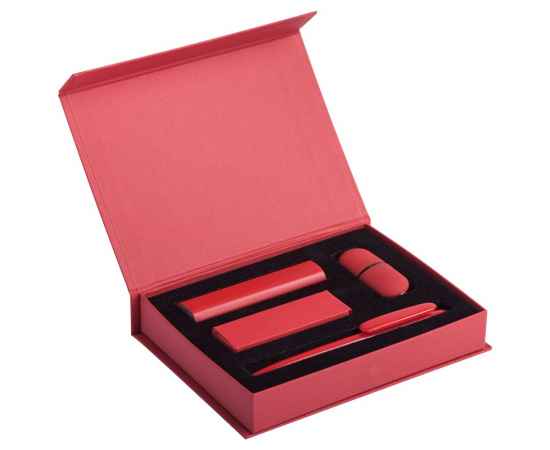 Набор Bond: аккумулятор, флешка и ручка, красный, Цвет: красный, Размер: 17, изображение 2