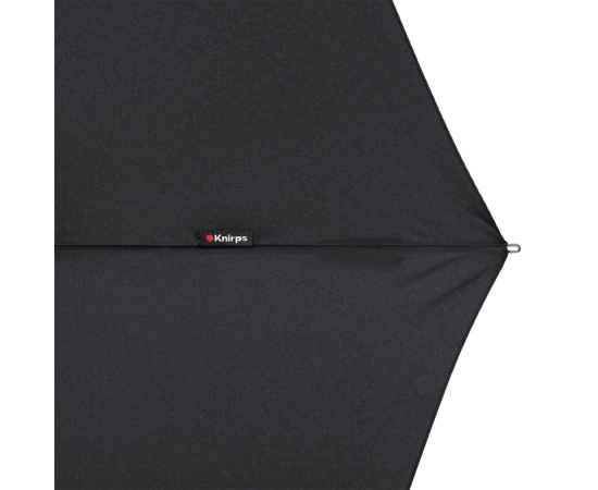 Зонт складной Floyd с кольцом, черный, Цвет: черный, Размер: длина 57 см, изображение 4