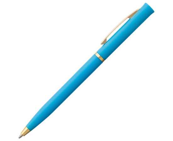 Ручка шариковая Euro Gold, голубая, Цвет: голубой, Размер: 13, изображение 2