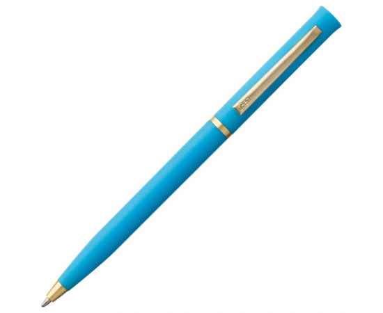 Ручка шариковая Euro Gold, голубая, Цвет: голубой, Размер: 13, изображение 3