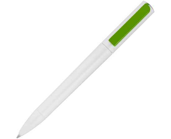 Ручка шариковая Split White Neon, белая с зеленым, Цвет: зеленый, Размер: 14х1, изображение 2