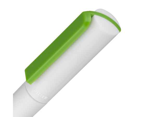 Ручка шариковая Split White Neon, белая с зеленым, Цвет: зеленый, Размер: 14х1, изображение 5