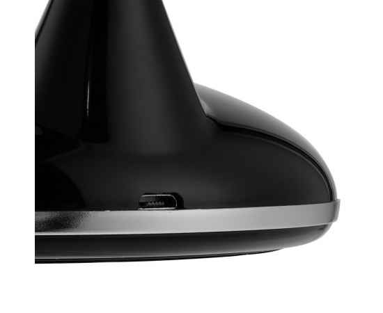 Лампа с беспроводной зарядкой Bright Helper, черная, Цвет: черный, Размер: диаметр 14 см, изображение 6