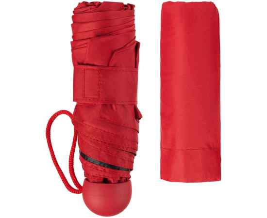 Складной зонт Cameo, механический, красный, Цвет: красный, Размер: длина 52, изображение 5