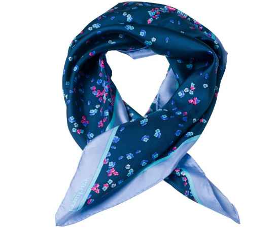 Платок Tourbillon Silk, синий, изображение 3