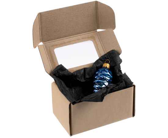 Елочная игрушка «Шишка» в коробке, синяя, Цвет: синий, Размер: игрушка: 3, изображение 4