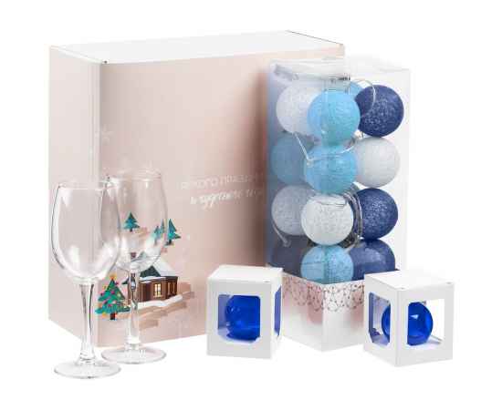 Набор Merry Moments для вина, синий, Цвет: синий, Размер: 32х33, изображение 2