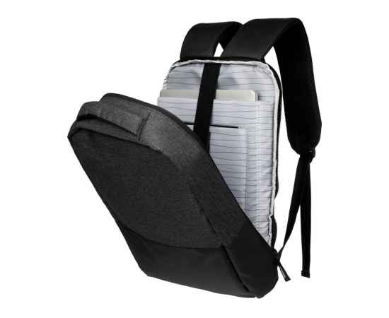 Рюкзак для ноутбука Campus, темно-серый с черным, Объем: 13, Размер: 27х45х11 см, изображение 5