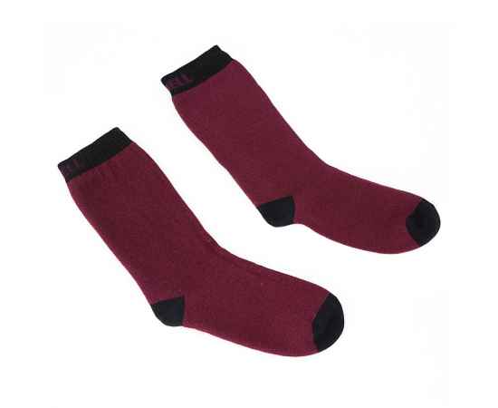 Водонепроницаемые носки Ultra Thin Crew, бордовые с черным, размер S, Цвет: черный, бордовый, бордо, Размер: S, изображение 2