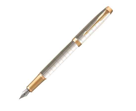 Перьевая ручка Parker IM Premium, F, 2143649, Цвет: белый,золотистый
