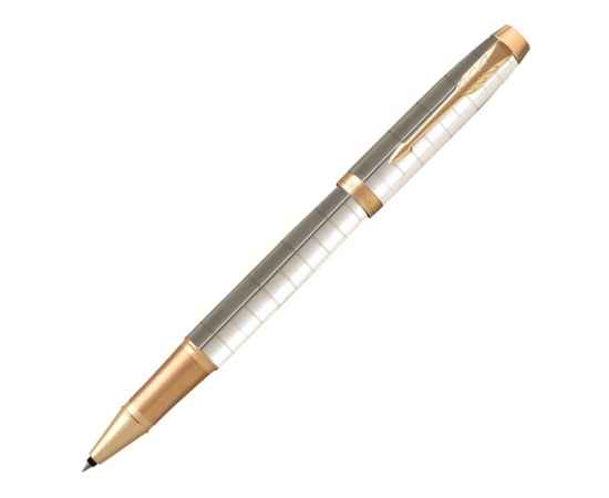 Ручка роллер Parker IM Premium, 2143646, Цвет: белый,золотистый