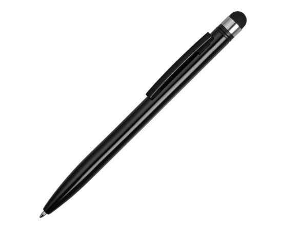 Ручка-стилус пластиковая шариковая Poke, 13472.07, Цвет: черный