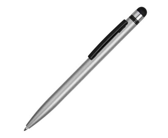 Ручка-стилус пластиковая шариковая Poke, 13472.00, Цвет: серебристый,черный