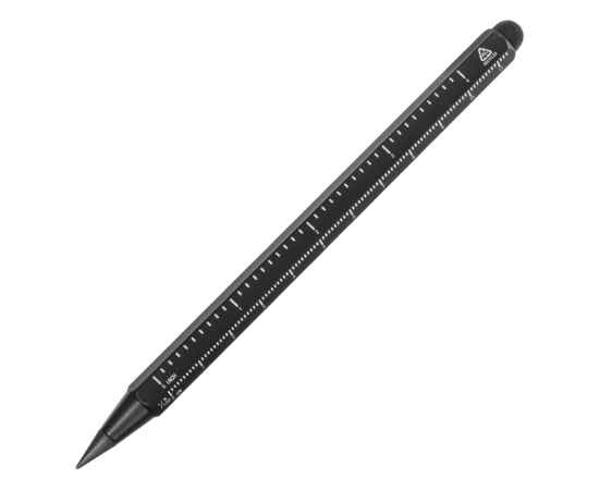 Вечный карандаш с линейкой и стилусом Sicily, 11536.07, Цвет: черный
