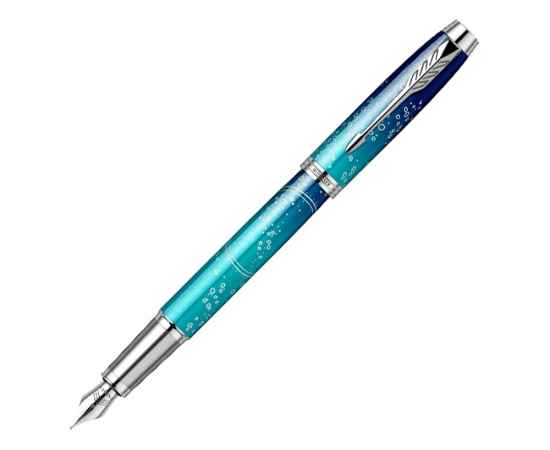 Перьевая ручка Parker IM Royal, F, 2152859, Цвет: голубой,синий,серебристый