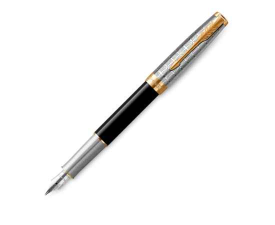 Перьевая ручка Parker Sonnet, F, 2119784, Цвет: черный,серебристый,золотистый