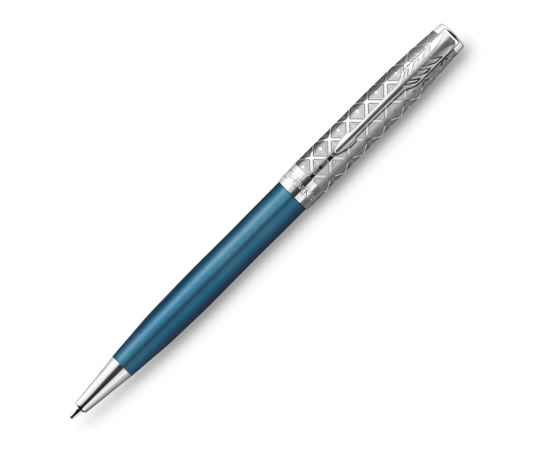 Ручка шариковая Parker Sonnet, 2119649, Цвет: голубой,серебристый