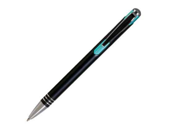 Шариковая ручка Bello, черная/аква, Цвет: черный, бирюзовый, Размер: 11x136x9