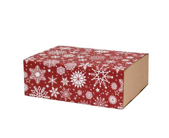 Шубер новогодний 'Снежинки' для подарочной коробки 230*170*80 мм