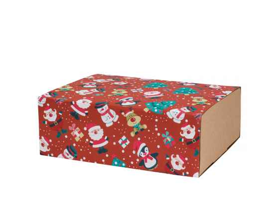 Шубер новогодний 'Пингвины' для подарочной коробки 230*170*80 мм