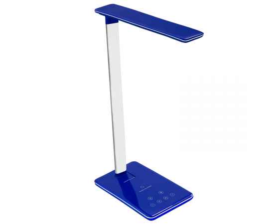 Настольная лампа c беспроводной зарядкой Lumos Ultramarine, синяя, Цвет: синий, Размер: 125x458x46