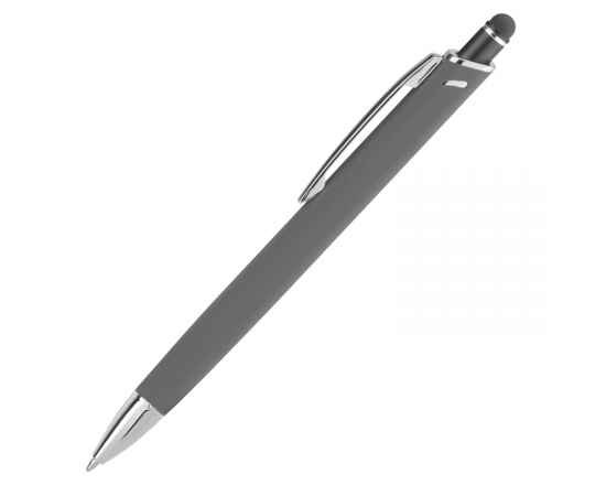 Шариковая ручка Quattro, серая, Цвет: серый, Размер: 13x138x8