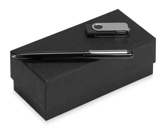 Подарочный набор Skate Mirror с ручкой и флешкой, 8Gb, 700304.07, Цвет: черный, Размер: 8Gb